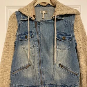 Jean jacket sweater